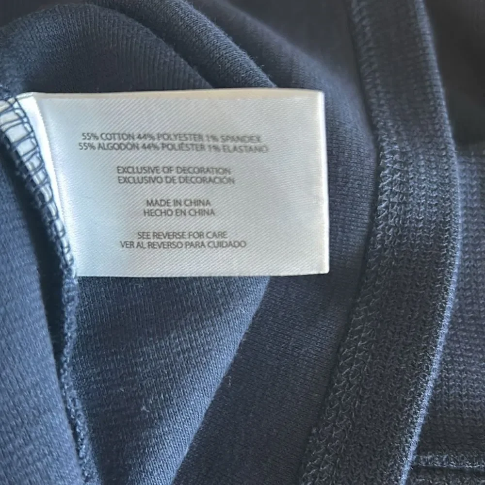 Banana Republic Men's Textured Double Knit Crew Pullover, Blue, Size Small, NWT